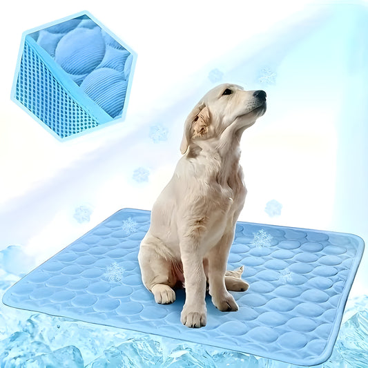 Luxury Cooling Bed for Cats & Dogs - Blue