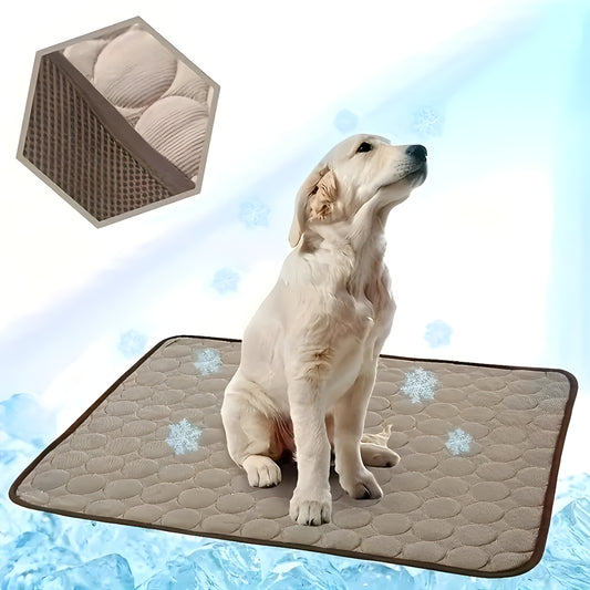 Luxury Cooling Bed for Cats & Dogs - Brown